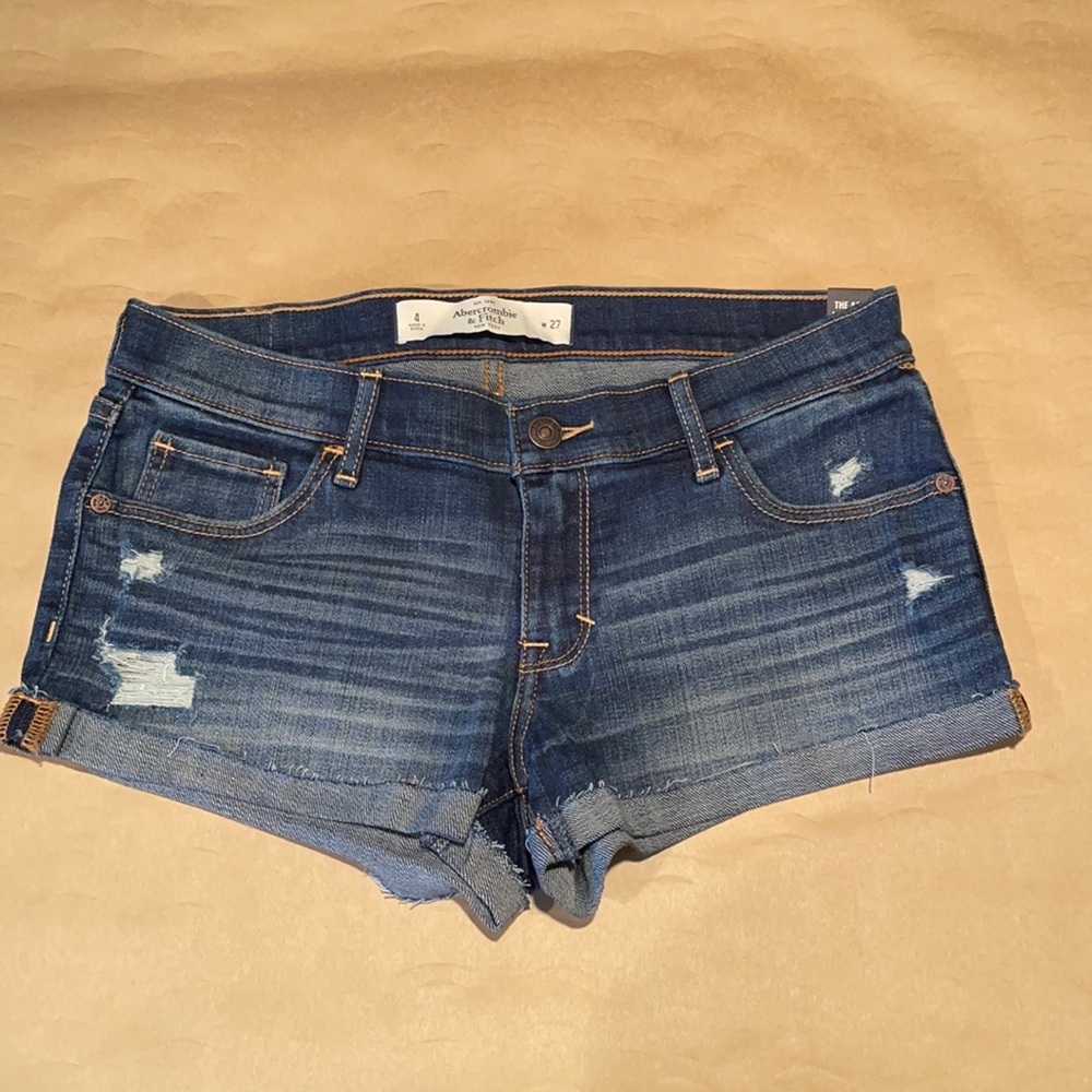 Abercrombie & Fitch Denim Low Rise Short-Short